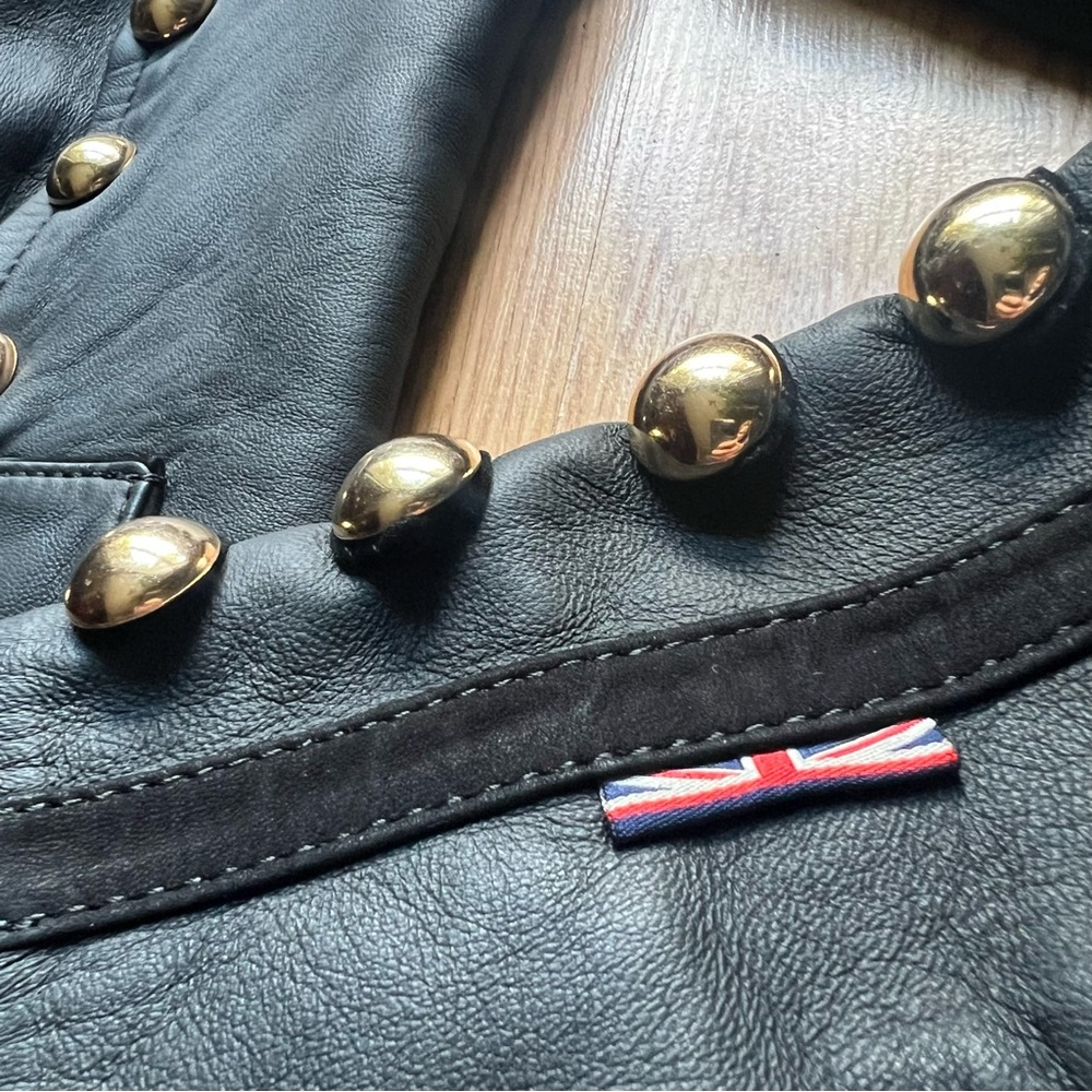 Boda Skins Black Napa Sheep leather Napoleon V2 biker jacket - Picture 11 of 15